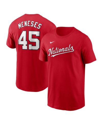 Мужская футболка Nike Joey Meneses Red Washington Nationals Fuse Name & Number Dri-FIT