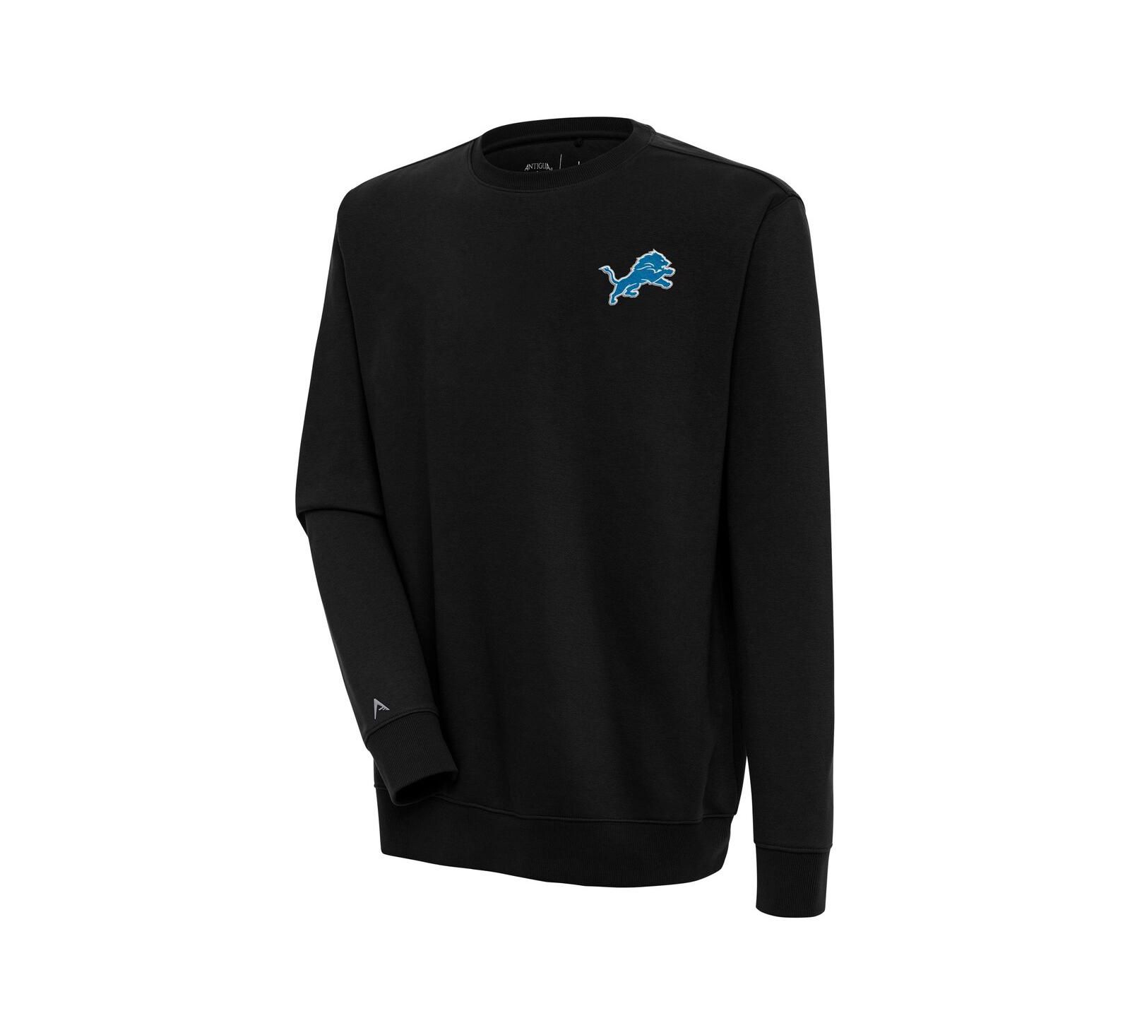 Antigua Мужской черный свитшот Victory Pullover Detroit Lions