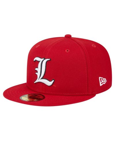 New Era Men's Red Louisville Cardinals 59FIFTY Fitted Hat