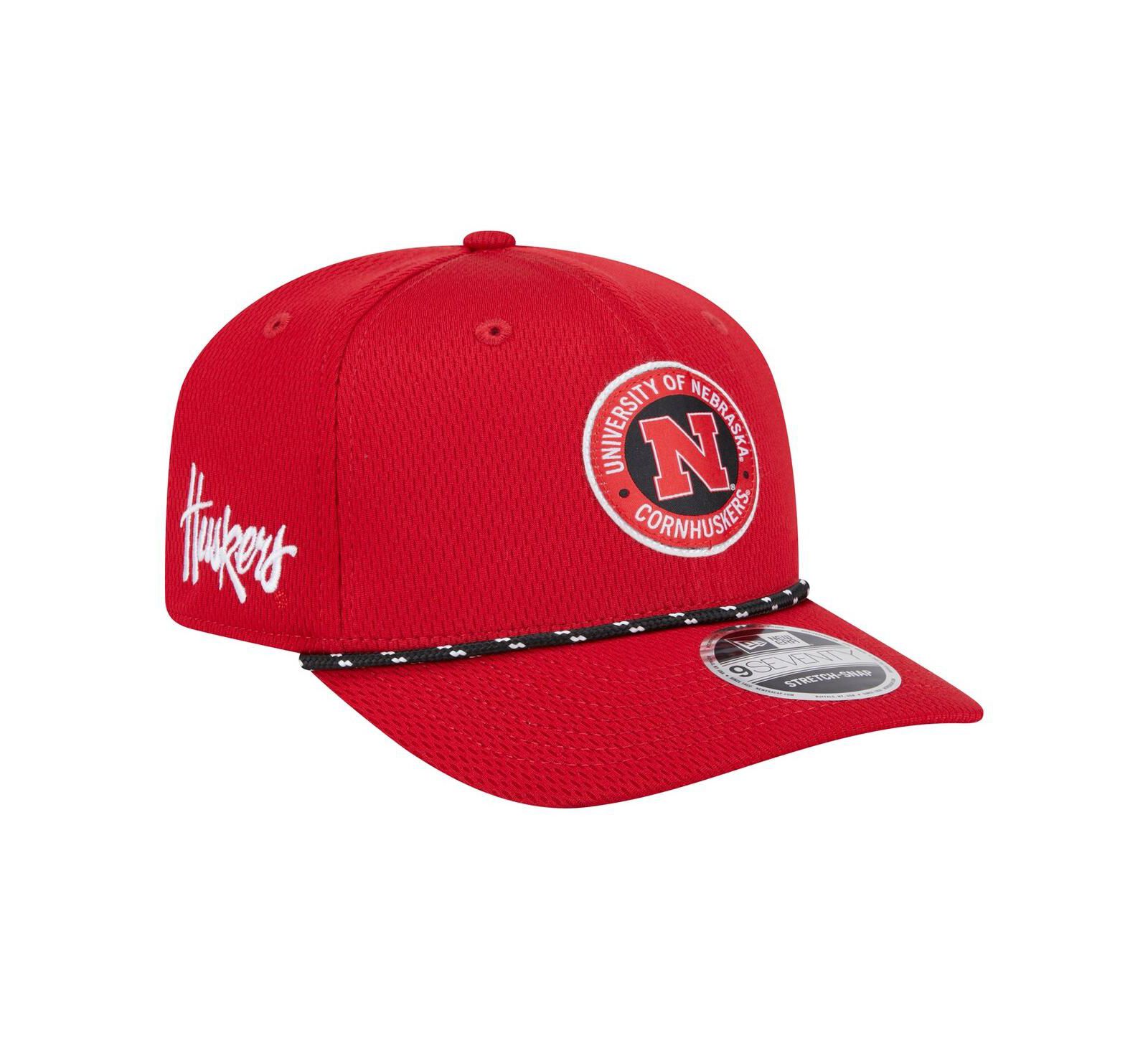 New Era Men's Scarlet Nebraska Huskers COOLERA 9SEVENTY Rope Stretch-Snap Hat