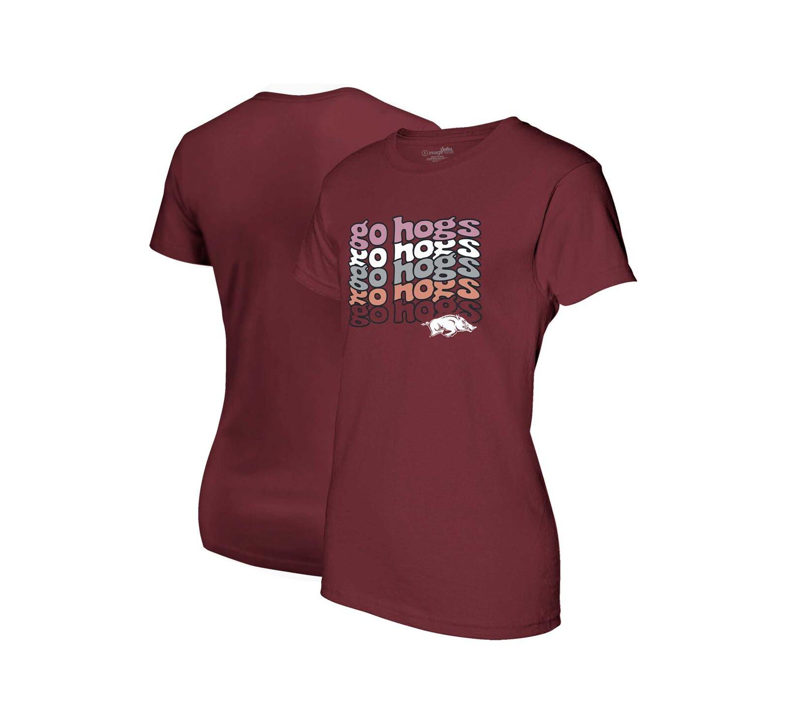 Женская футболка Image One с принтом Cardinal Arkansas Razorbacks