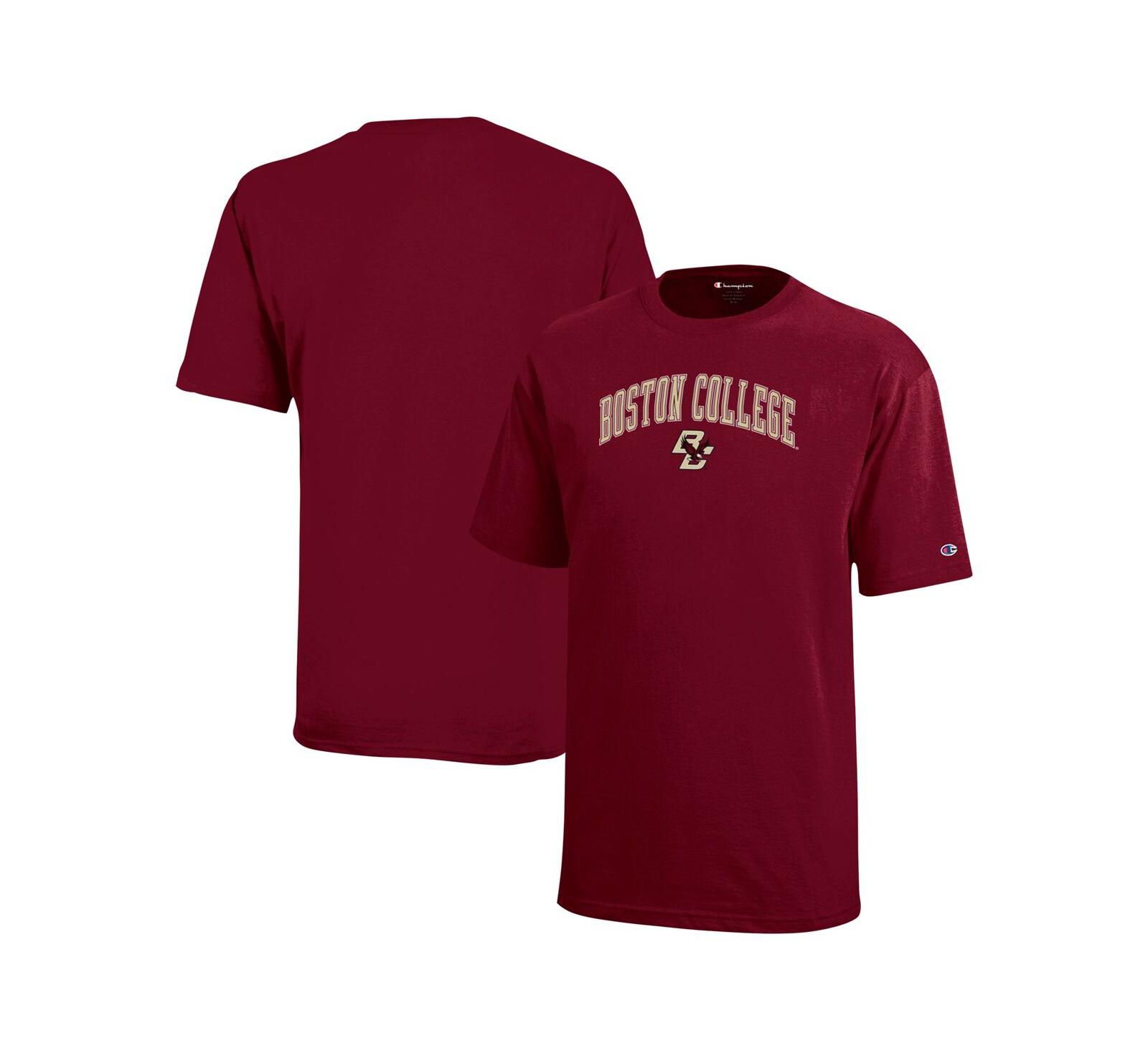 Футболка Champion Big Boys and Girls Maroon Boston College Eagles Arch Over Logo