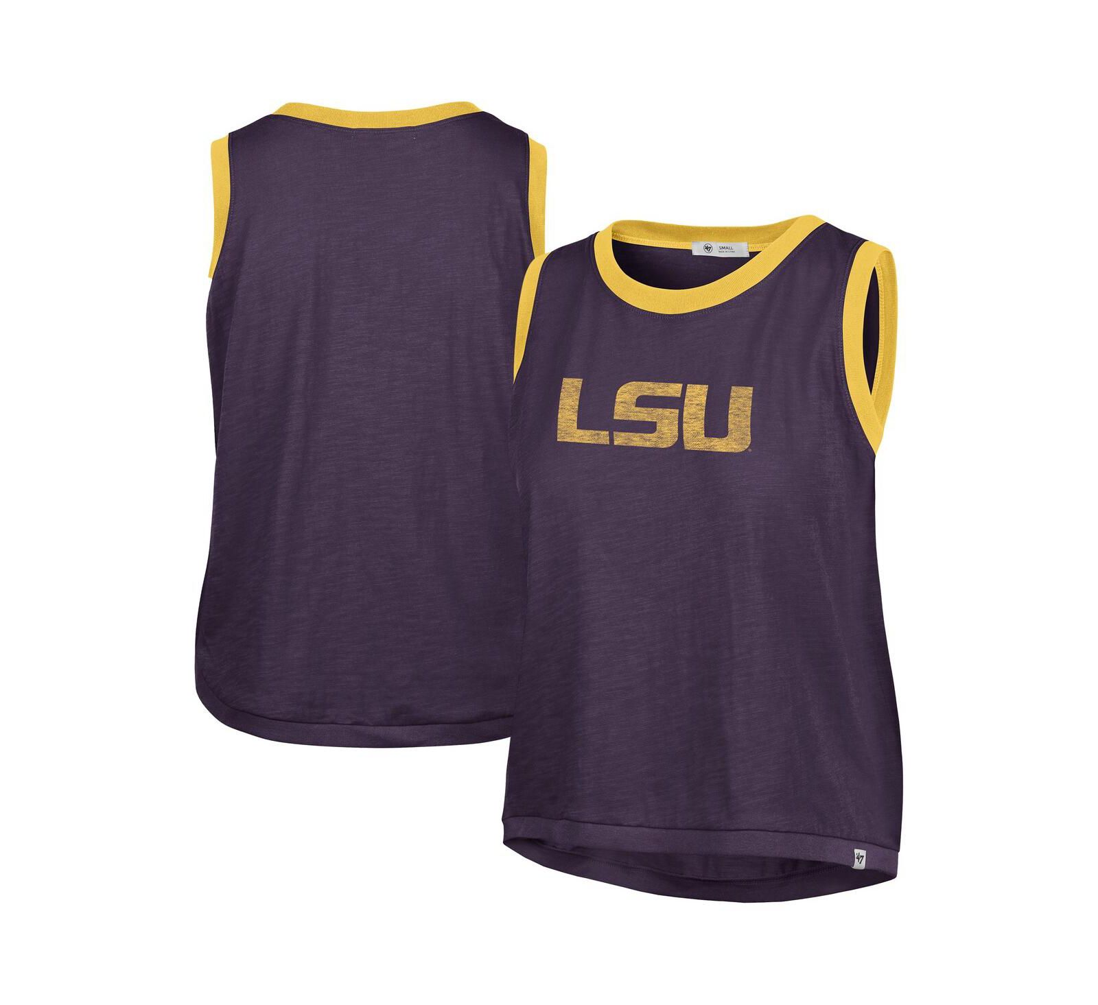 Женский майка '47 Brand Purple LSU Tigers Premier Ringer