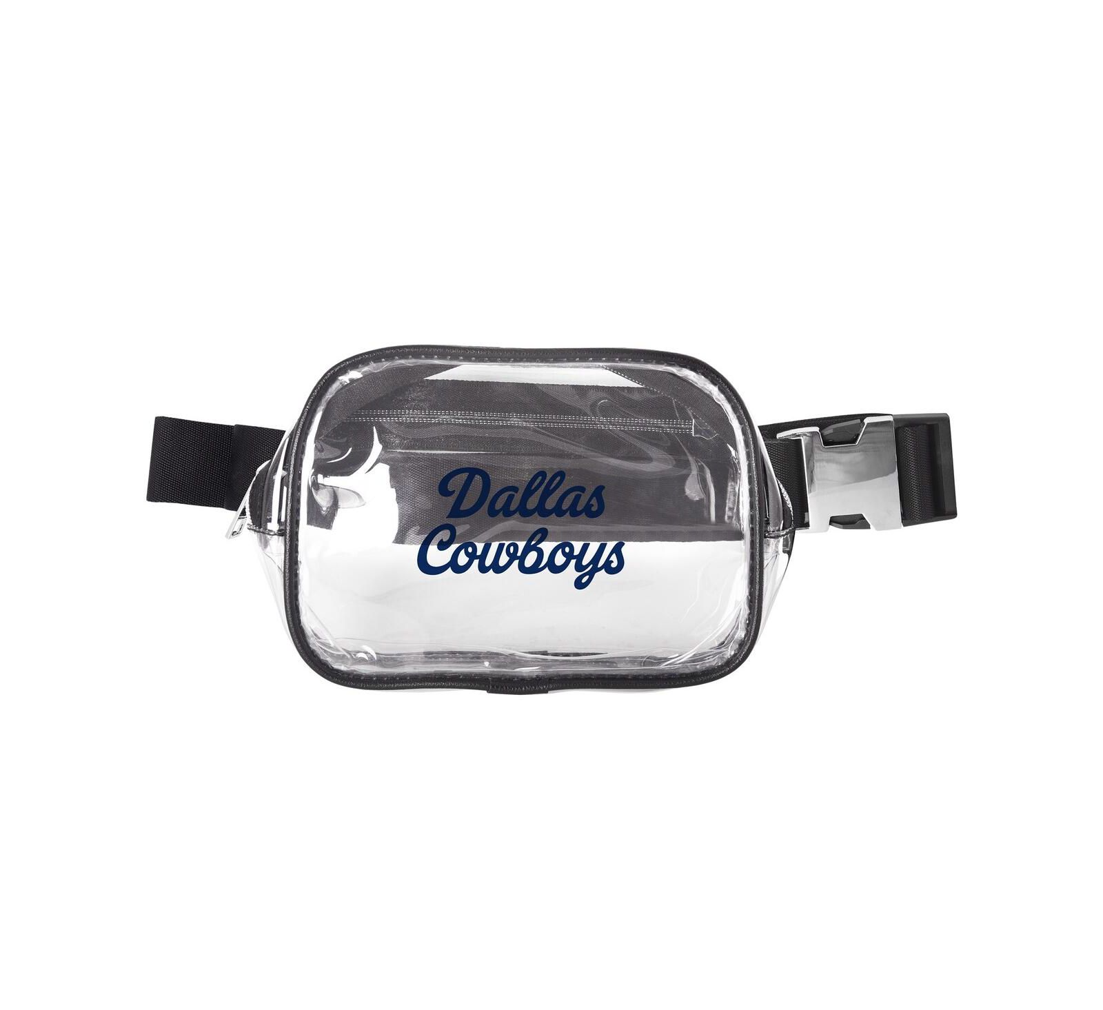 Logo Brands Dallas Cowboys Clear Belt Bag