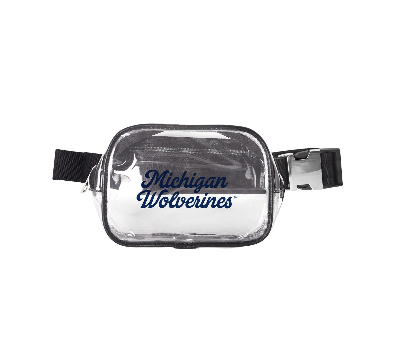 Logo Brands поясная сумка Michigan Wolverines Clear