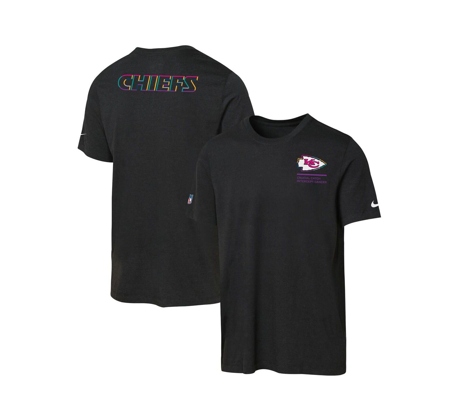 Nike футболка Black Kansas City Chiefs 2025 NFL Crucial Catch Tri-Blend Dri-FIT для мальчиков и девочек
