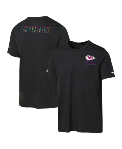 Nike футболка Black Kansas City Chiefs 2025 NFL Crucial Catch Tri-Blend Dri-FIT для мальчиков и девочек