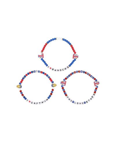 FOCO Texas Rangers Friendship Bracelet, Set of 3