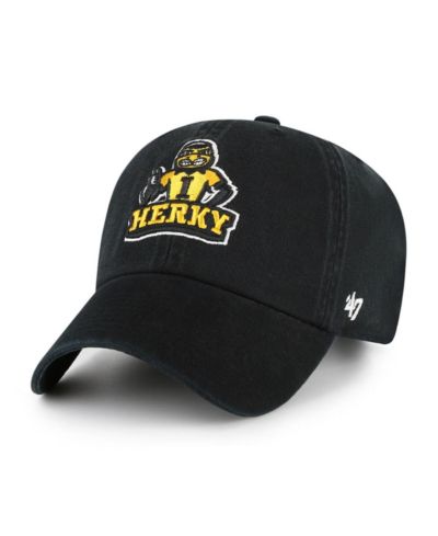 Кепка '47 Brand Big Boys and Girls Black Iowa Hawkeyes Clean Up Adjustable