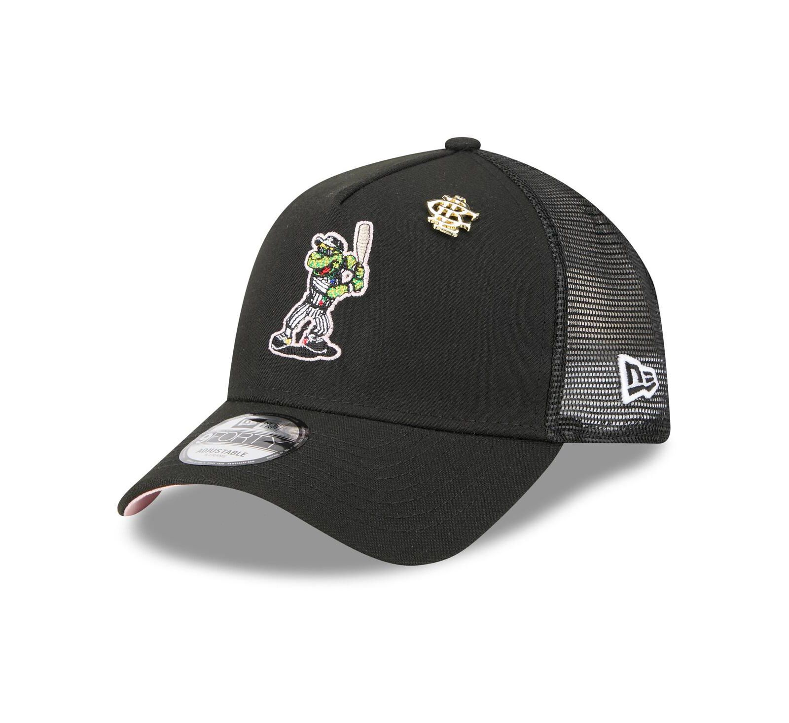 New Era Men's Black Chicago White Sox 2025 Big League Chew A-Frame 9FORTY Adjustable Trucker Hat