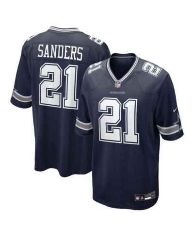 Nike Мужская игровая джерси Dallas Cowboys Deion Sanders Navy