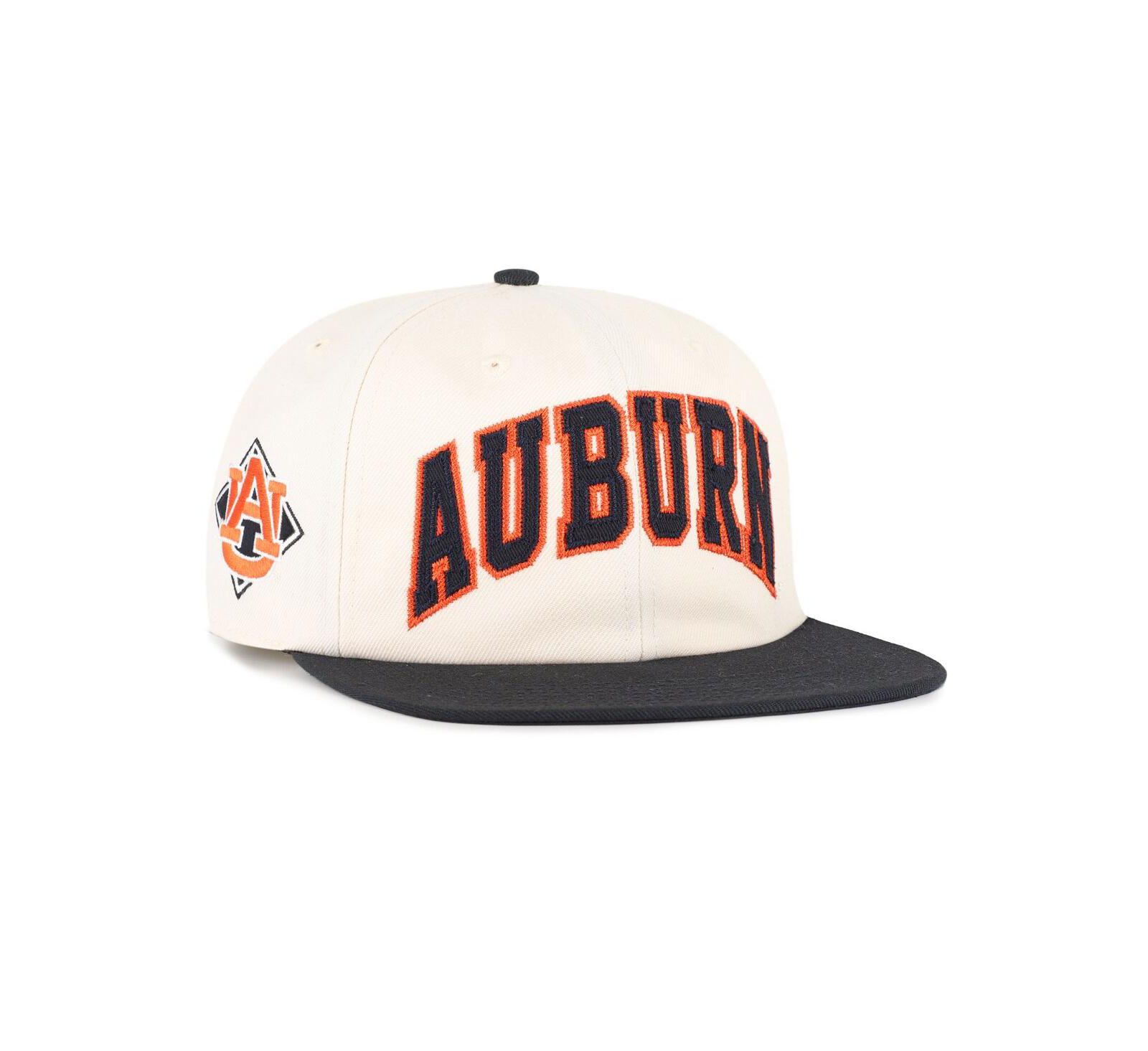 Кепка '47 Brand Men's and Women's Natural Auburn Tigers Crossover Off Hand Captain Adjustable