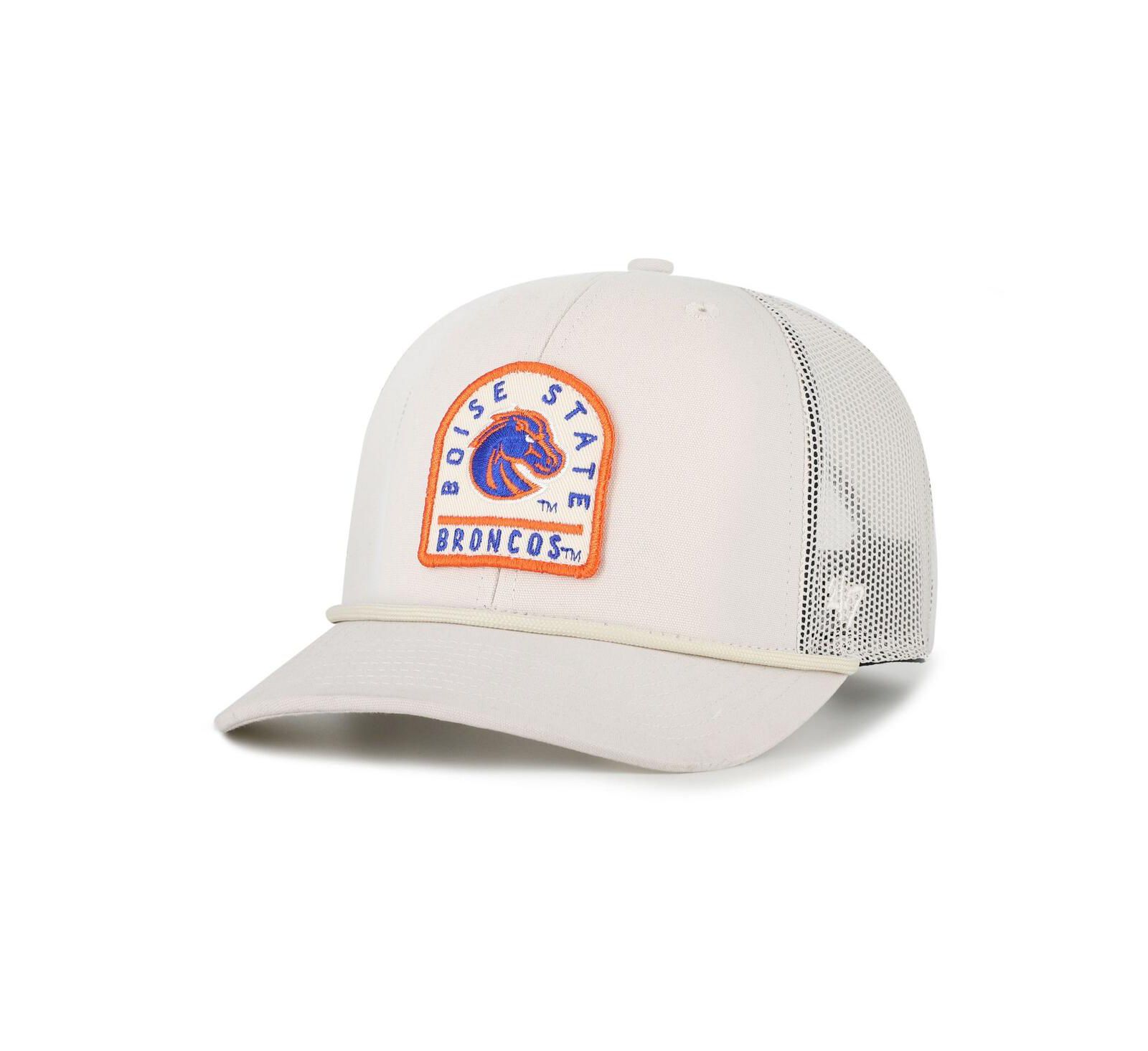 '47 Brand Мужской и Женский Cream Boise State Broncos Core Inline Gravestone Adjustable Trucker Hat