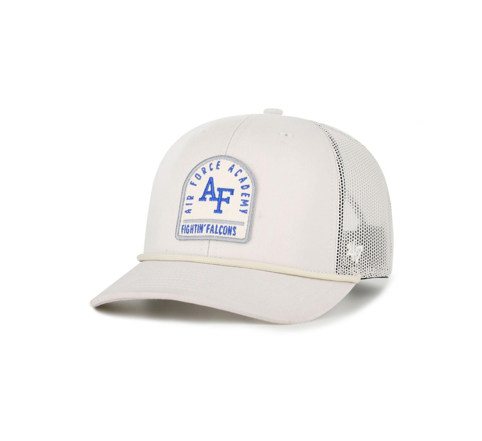 Кепка '47 Brand Men's and Women's Cream Air Force Falcons Core Inline Gravestone Adjustable Trucker Hat