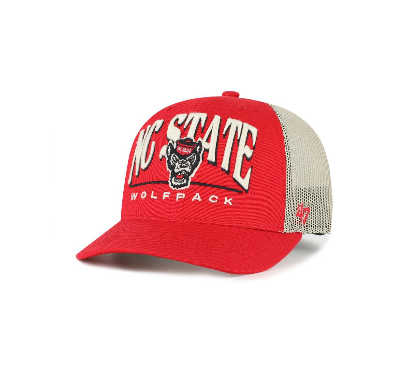 Мужская кепка '47 Brand NC State Wolfpack Arid, красная, тракер