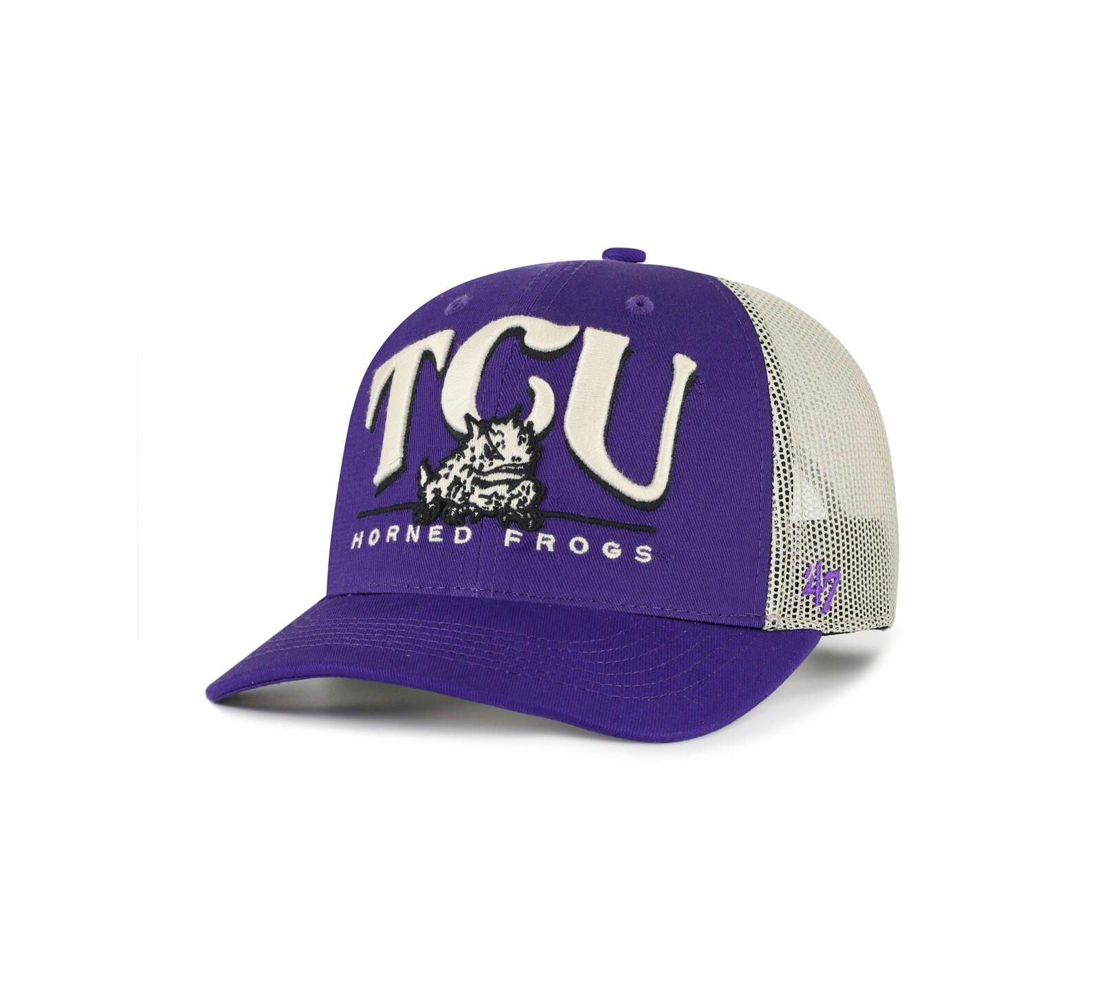 '47 Brand Men's Purple TCU Horned Frogs Arid Adjustable Trucker Hat