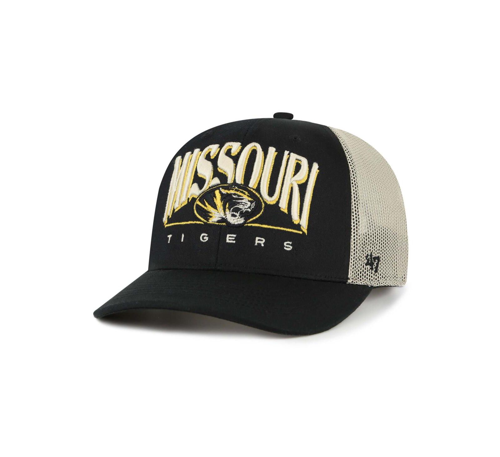 '47 Brand Мужская кепка Missouri Tigers Arid Adjustable Trucker Black