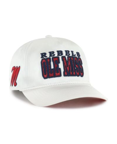 Женская регулируемая кепка '47 Brand Ole Miss Rebels Outspoken Hitch, белая