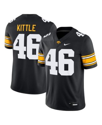 Мужская игровая джерси Nike George Kittle 46 Black Iowa Hawkeyes Alumni