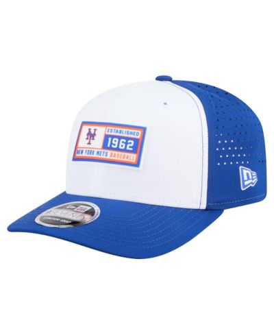 Мужская регулируемая кепка New Era New York Mets White/Royal