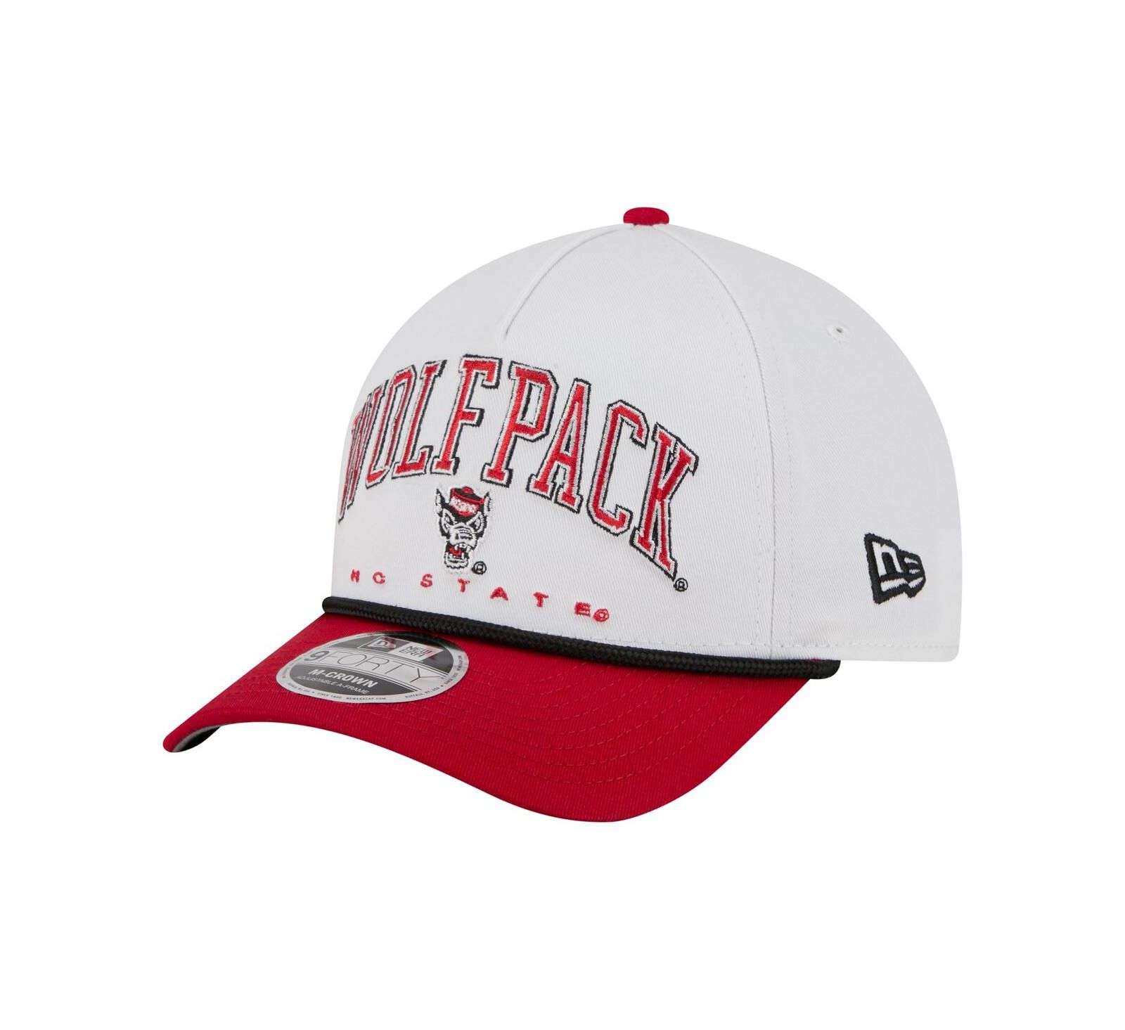 Мужская кепка New Era NC State Wolfpack Arch Two-Tone Rope 9FORTY A-Frame M-Crown Adjustable