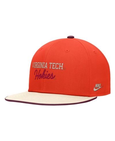 Nike Мужская кепка Snapback Orange Virginia Tech Hokies Vintage Script Pro Dri-FIT