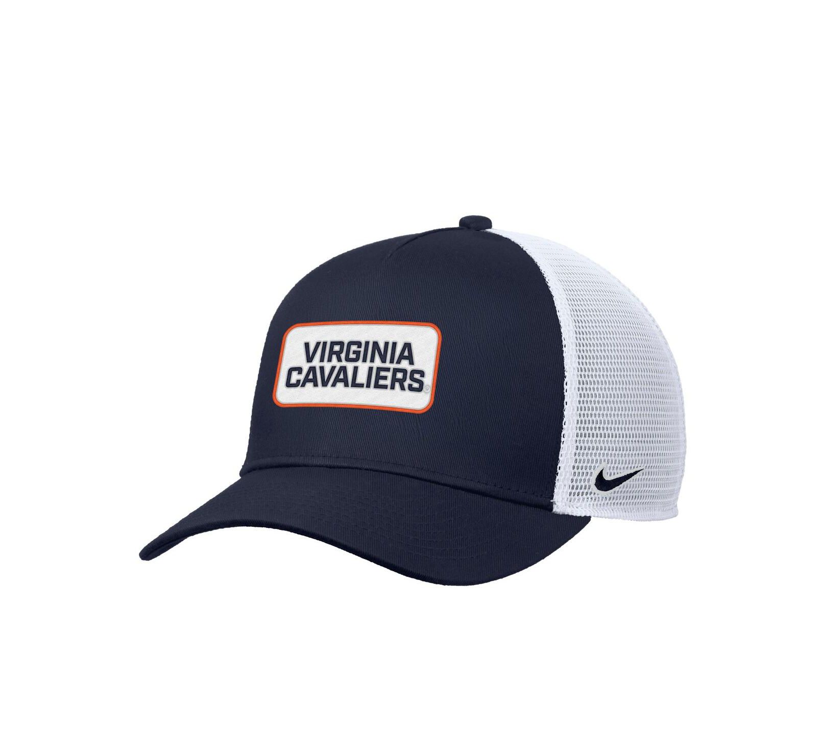Мужская кепка Nike Virginia Cavaliers 2025 On-Field Rise Trucker Performance Adjustable Navy