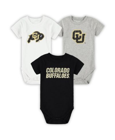 Wes & Willy Baby Boys and Girls Colorado Buffaloes 3-Pack Bodysuit Set