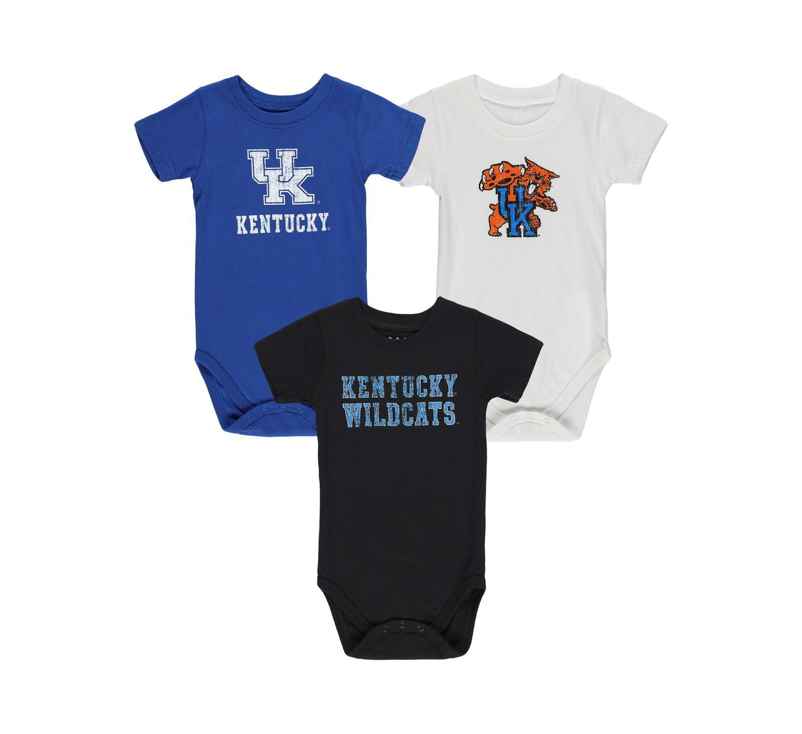Wes & Willy набор боди для новорожденных мальчиков и девочек Kentucky Wildcats, 3 шт.