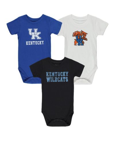Wes & Willy Baby Boys and Girls Kentucky Wildcats 3-Pack Bodysuit Set