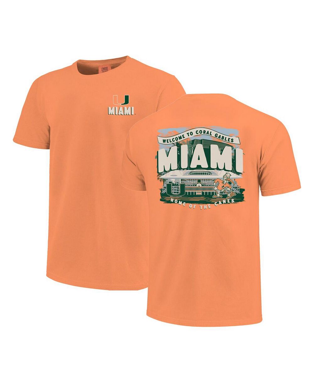 Футболка Image One Miami Hurricanes Local Campus Scene для мальчиков и девочек, оранжевая