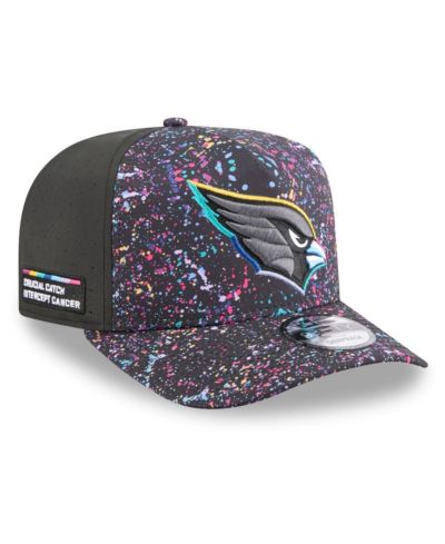 Мужская кепка New Era Black Arizona Cardinals 2025 NFL Crucial Catch A-Frame 9FIFTY Snapback