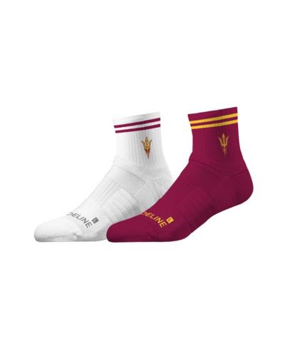 Набор из 2 шт. носков Strideline Men's and Women's Arizona State Sun Devils Premium Knit для голени