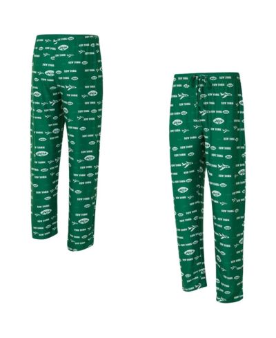 Concepts Sport Men's Green New York Jets Retro Mosaic Allover Print Knit Pants