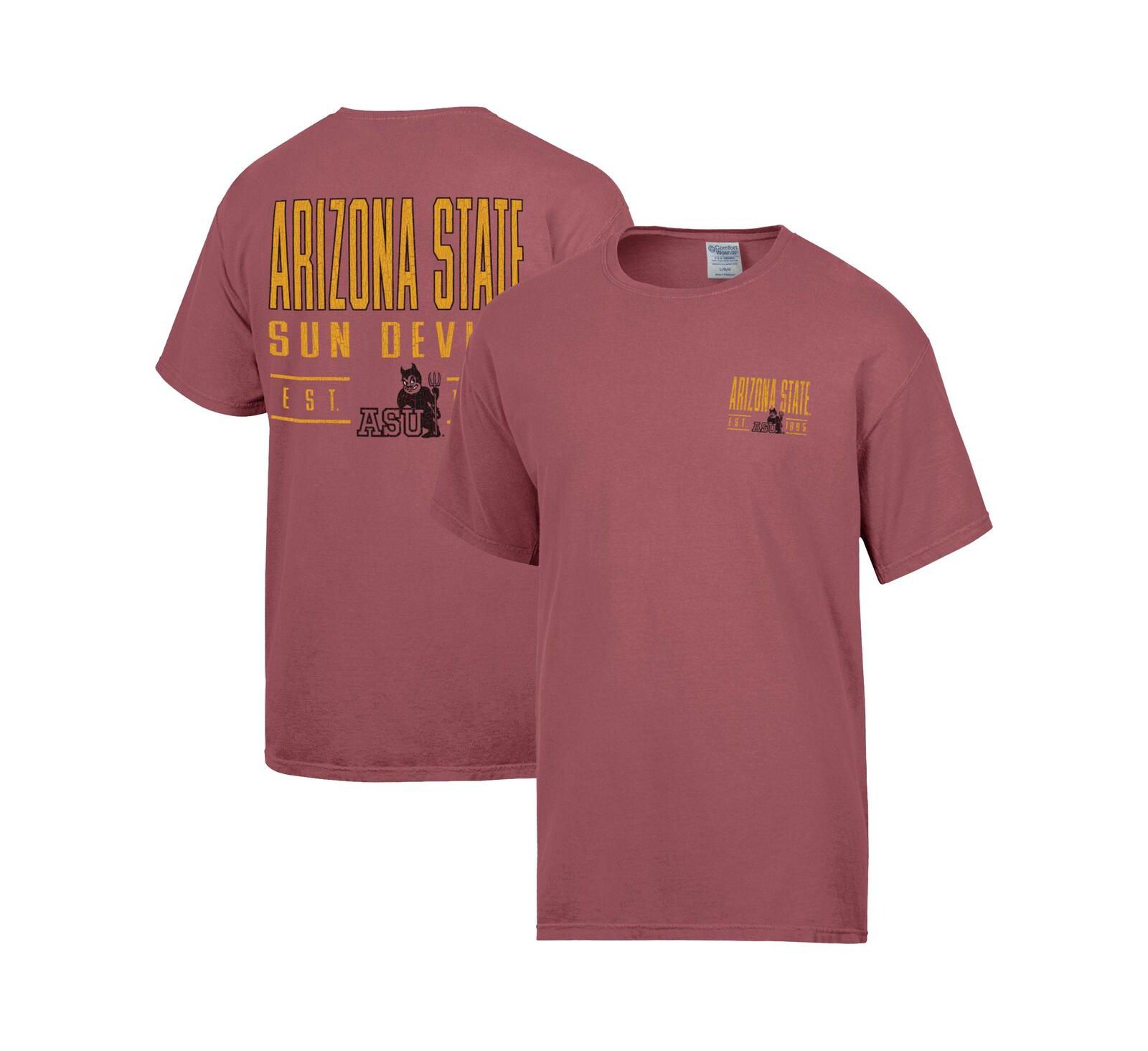 Comfortwash мужская футболка Arizona State Sun Devils, бордовая