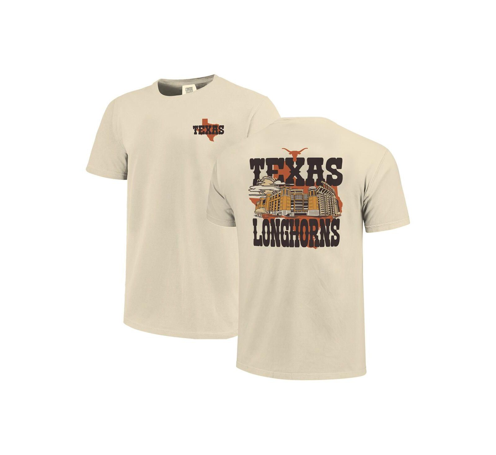 Image One Мужская и Женская футболка Texas Longhorns Hyper Local Stadium Mascot Skyline