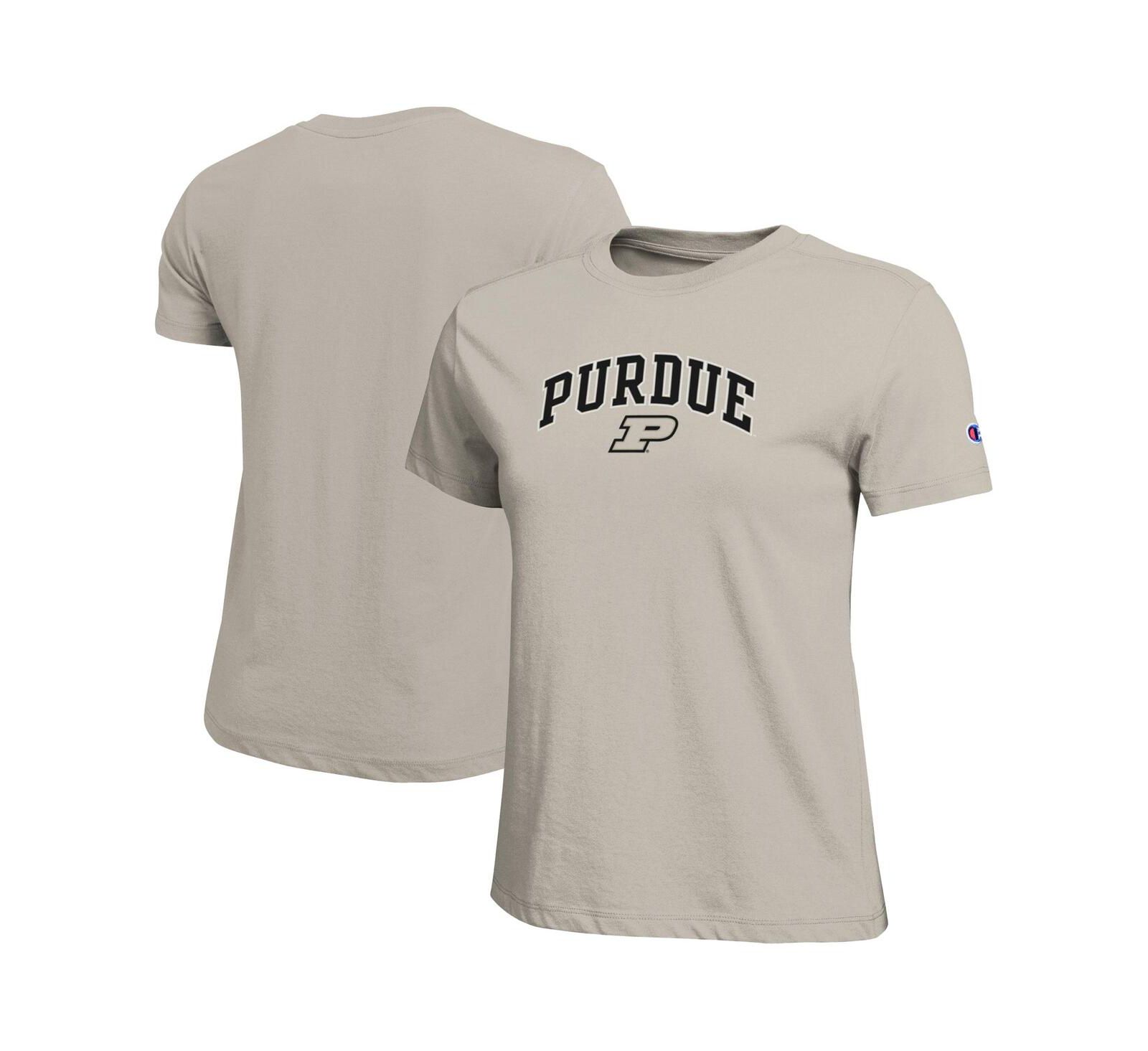 Champion Women's Gold Purdue Boilermakers Arched Over Logo T-Shirt