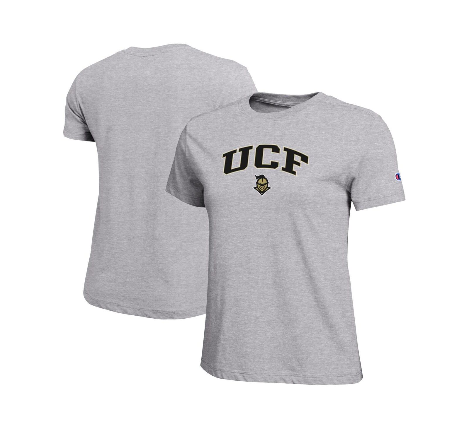 Женская футболка Champion Gray UCF Knights Arched Over Logo