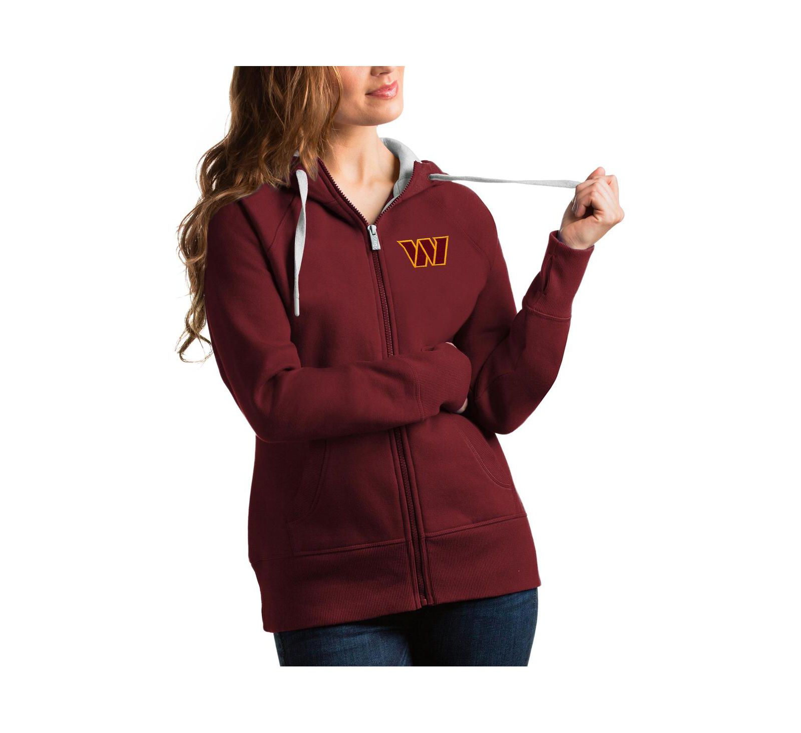 Antigua Женская толстовка Washington Commanders Victory Full-Zip
