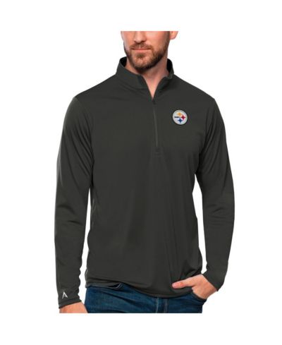 Мужская легкая толстовка Antigua Pittsburgh Steelers Tribute Quarter-Zip