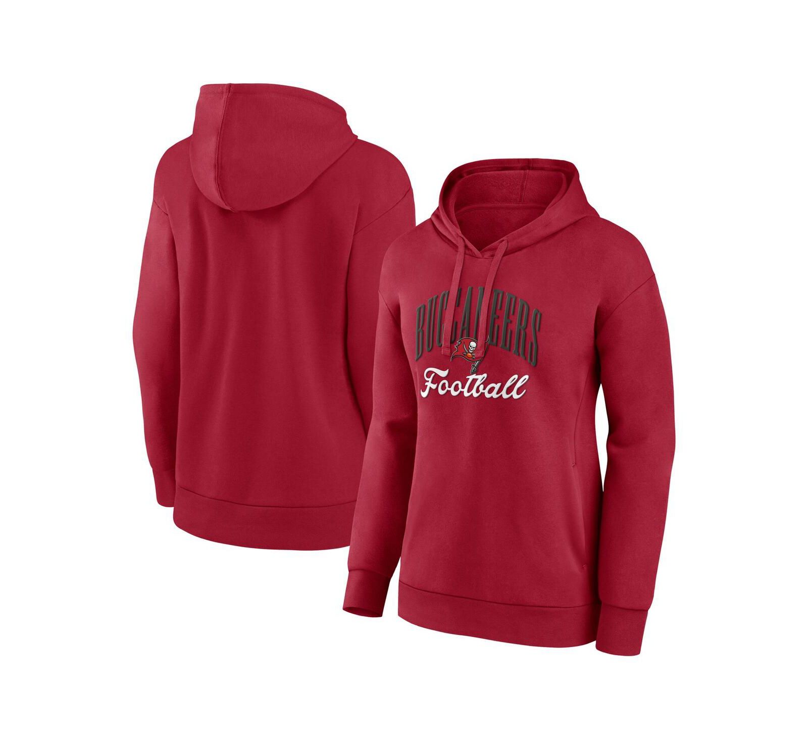 Женское худи Fanatics Red Tampa Bay Buccaneers Team Logo Victory Script