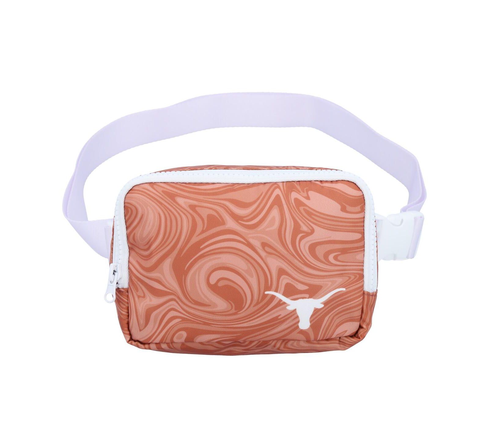 ZooZatz Women's Texas Longhorns Swirly Belt Adjustable Fanny Pack Bag