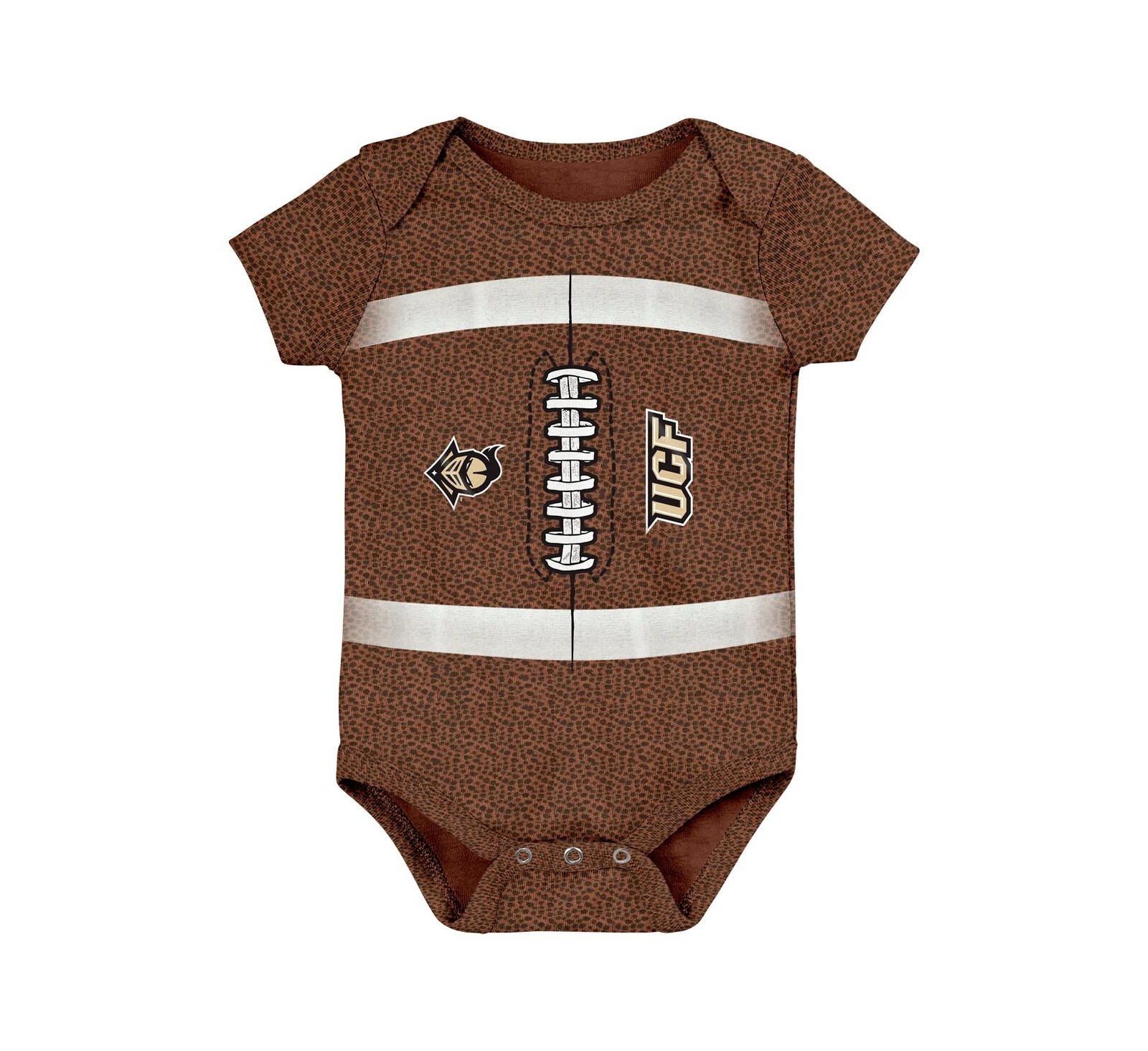 Боди Outerstuff для малышей (мальчиков и девочек) коричневое UCF Knights Catch Me Football