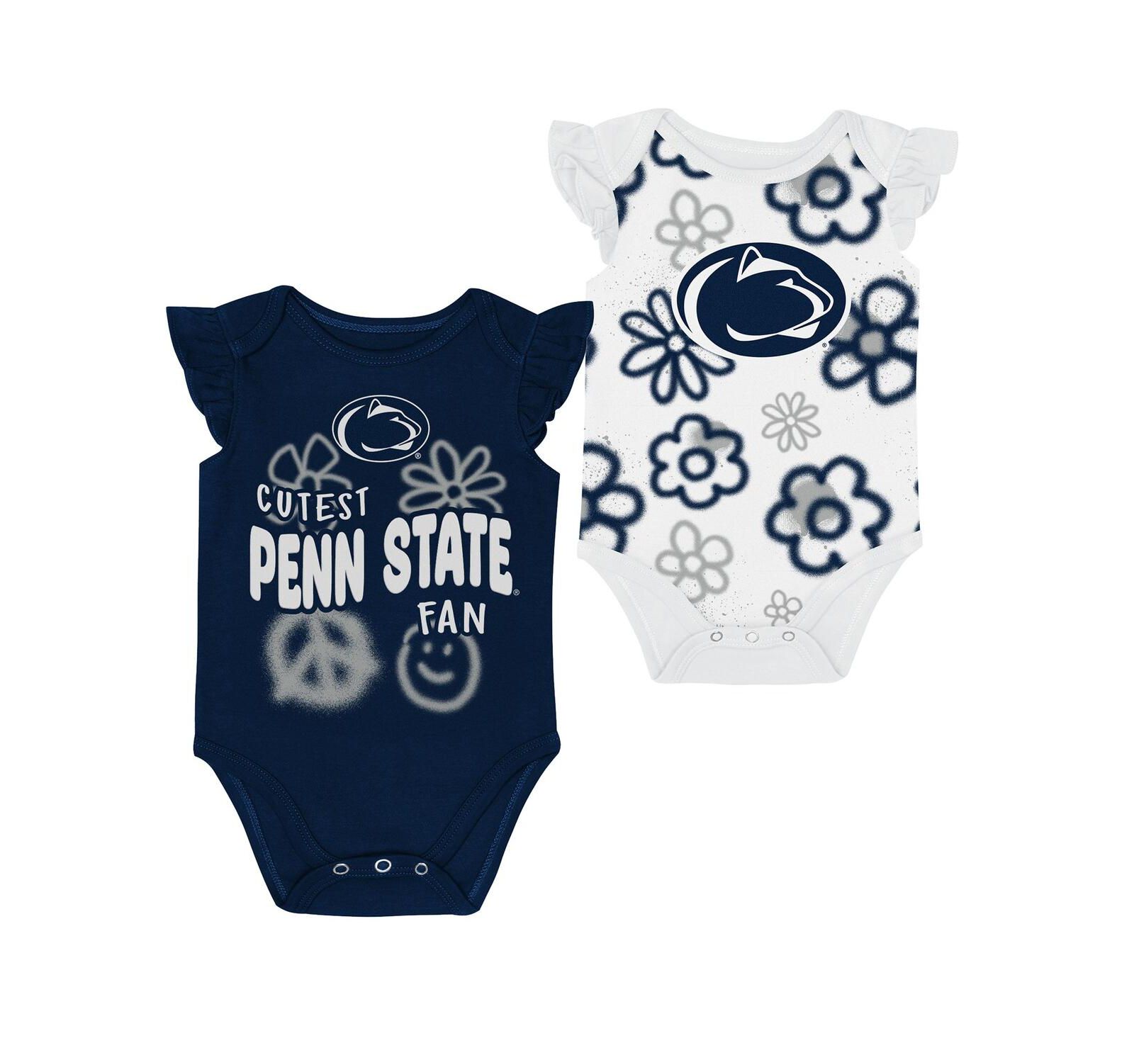 Outerstuff детский комплект из 2 предметов: боди Little Sunshine темно-синий/белый Penn State Nittany Lions для мальчиков и девочек