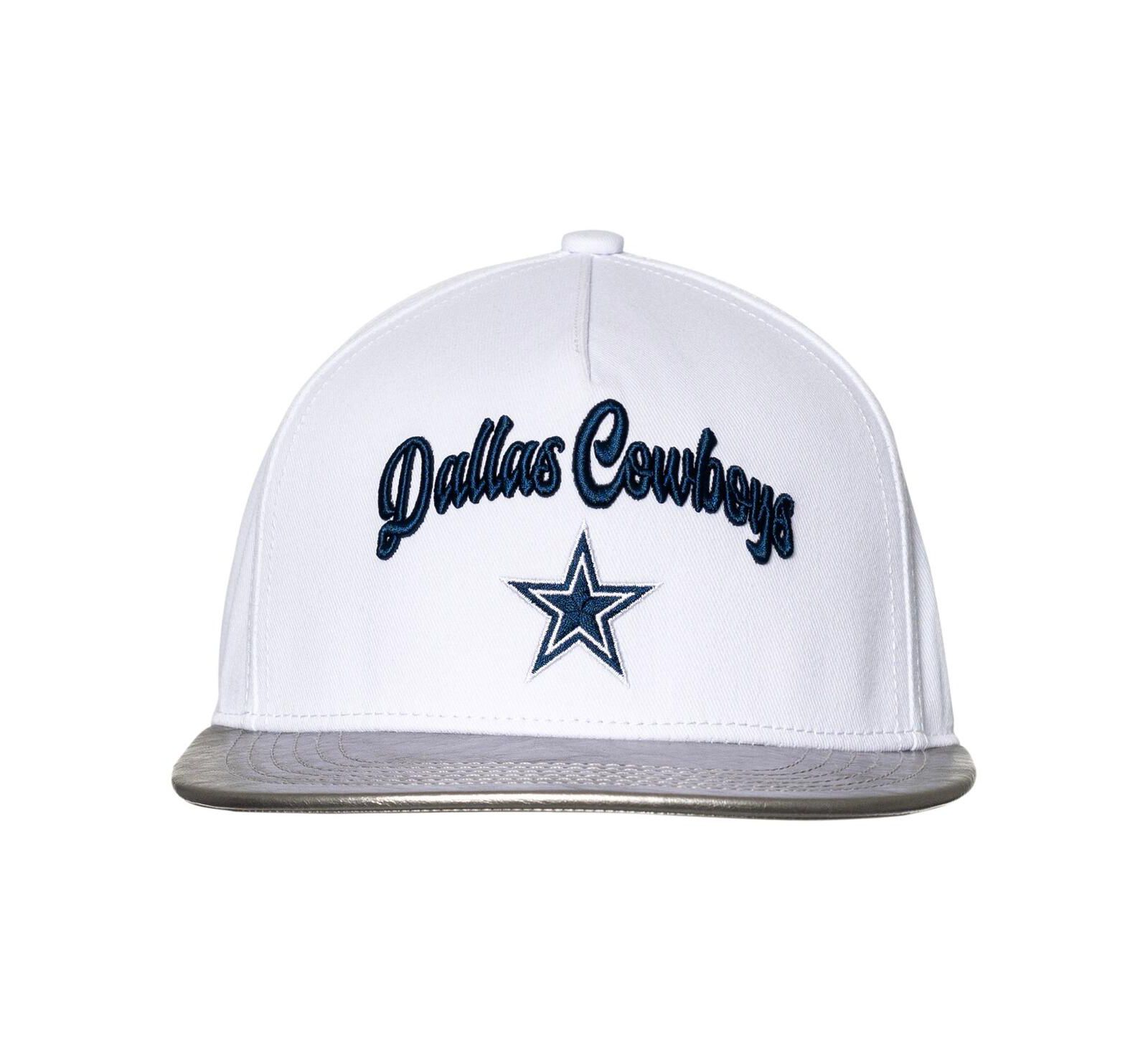 The Wild Collective Женская кепка Dallas Cowboys White/Silver Two-Tone