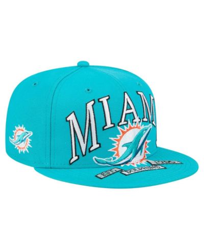 New Era Мужская кепка 59FIFTY Oversized Aqua Miami Dolphins