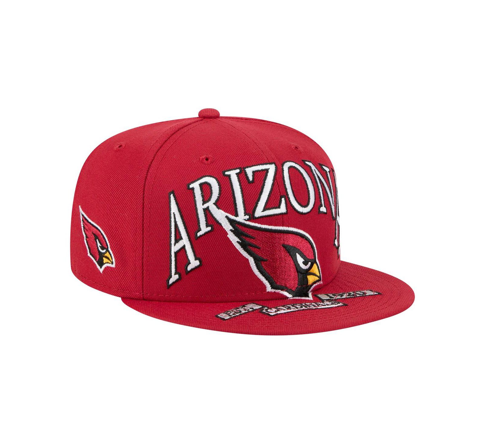 New Era Men's Cardinal Arizona Cardinals Oversized 59FIFTY Fitted Hat