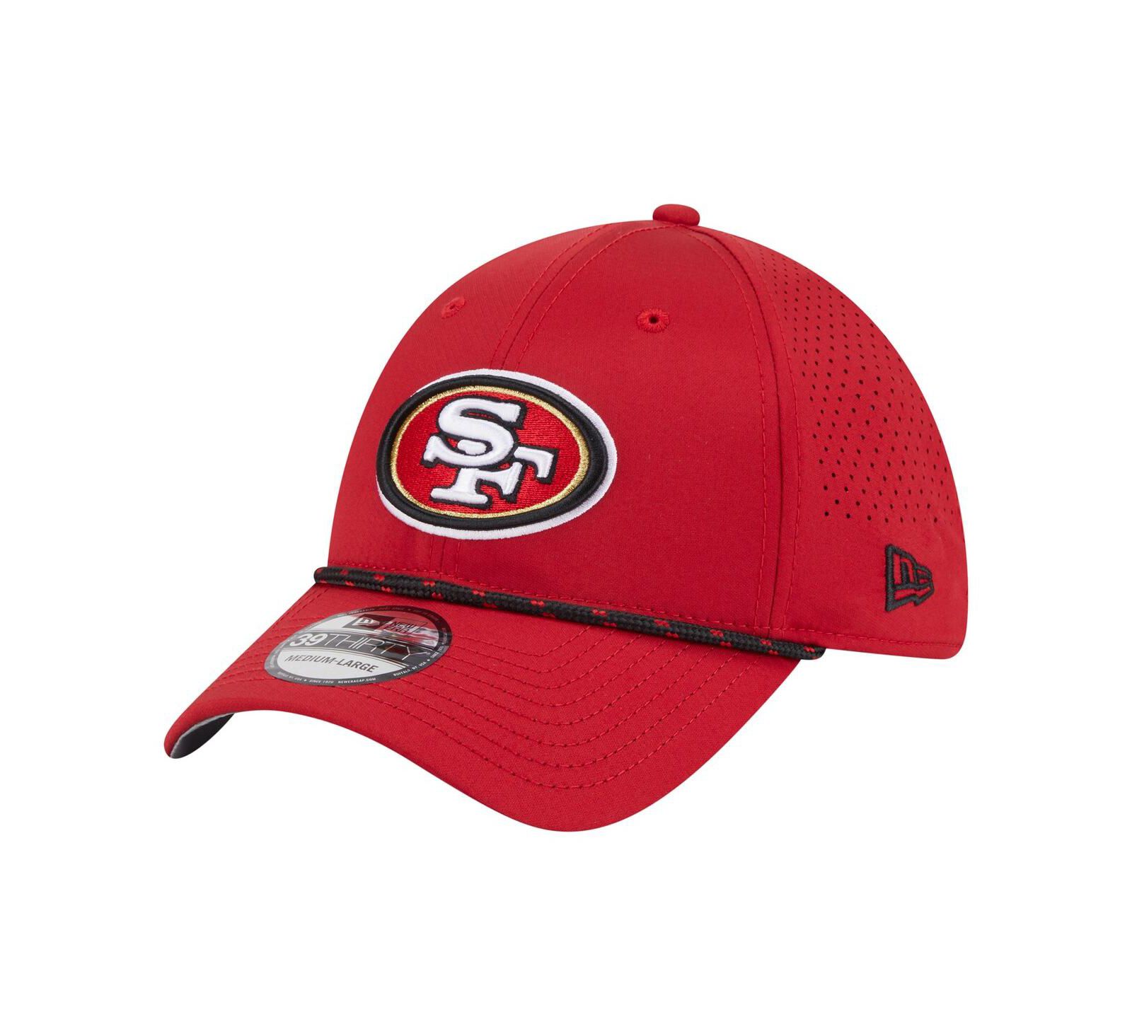 Мужская кепка New Era San Francisco 49ers Perforated 39THIRTY Flex, алая