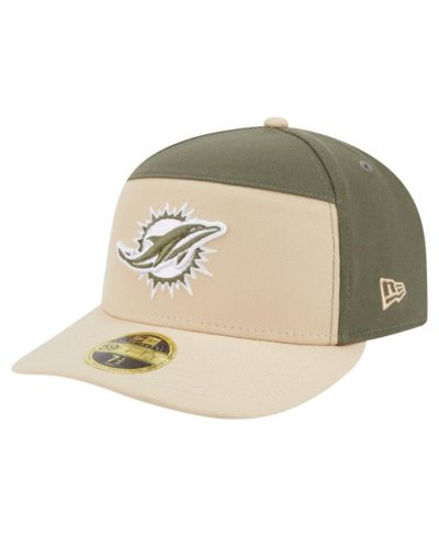 New Era Мужская кепка 59FIFTY Miami Dolphins двухцветная, светло-бежевый/оливковый