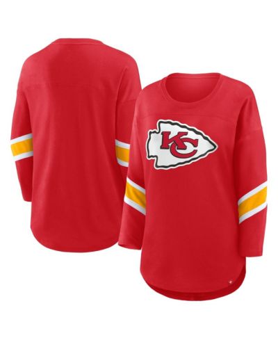 Fanatics Women's Red Kansas City Chiefs Plus Size Redzone 3/4-Sleeve Scoop Neck T-Shirt
